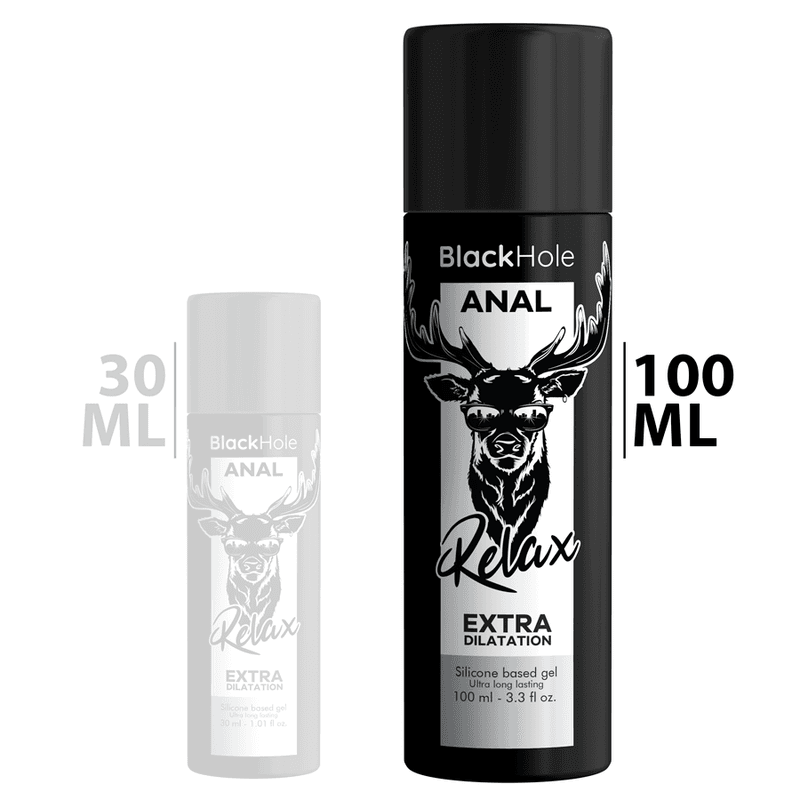 Lubricante relajante y dilatador anal - Blackhole/Silicona - 100ml