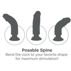 Vibrador realista con testículos - 20,3cm - Imagen 4