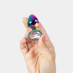 Dilatador anal multicolor con joya