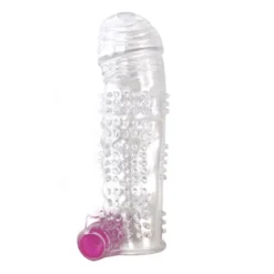 Funda para el pene con estimulador de clítoris