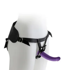 Arnés con dildo morado - Talla M