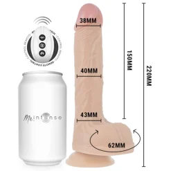 Alternative view of Vibrador realista multifunción telescópico - Brosnan