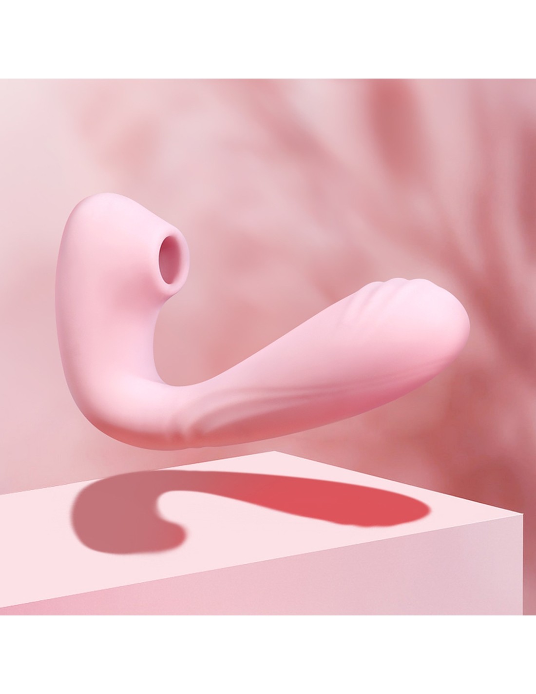 Succionador de Clítoris y Vibrador 2 en 1 - Delight Arcade X, silicona